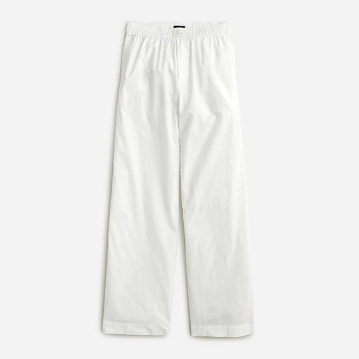 Cotton Wide-Leg Pajama Pant