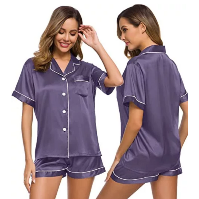 Silk Satin Pajamas Set For Women
