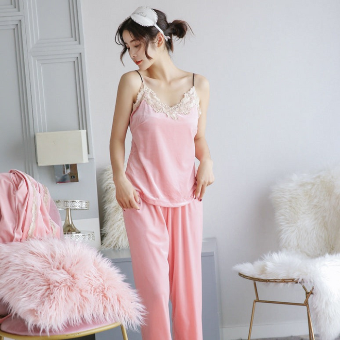 The Long Laced 3 Piece Best Comfy Pajamas