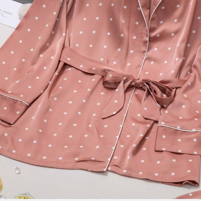 The Pink Polka Dot Three Piece Original Pajamas