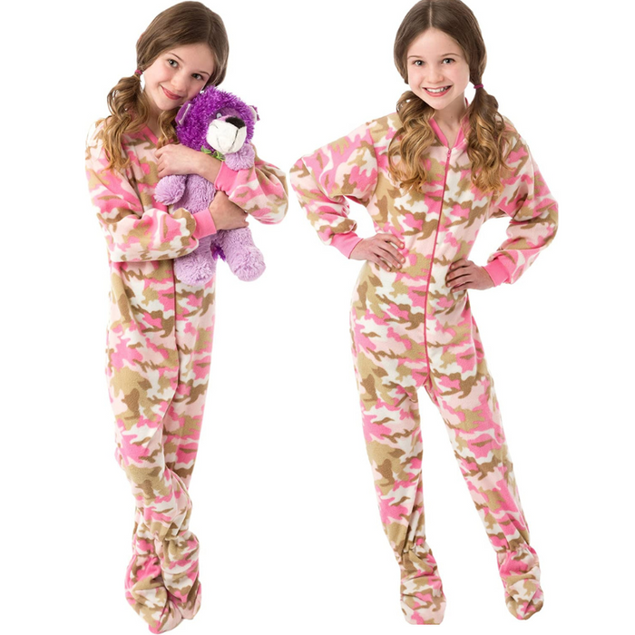 Kids One Piece Unisex Footed Pajamas