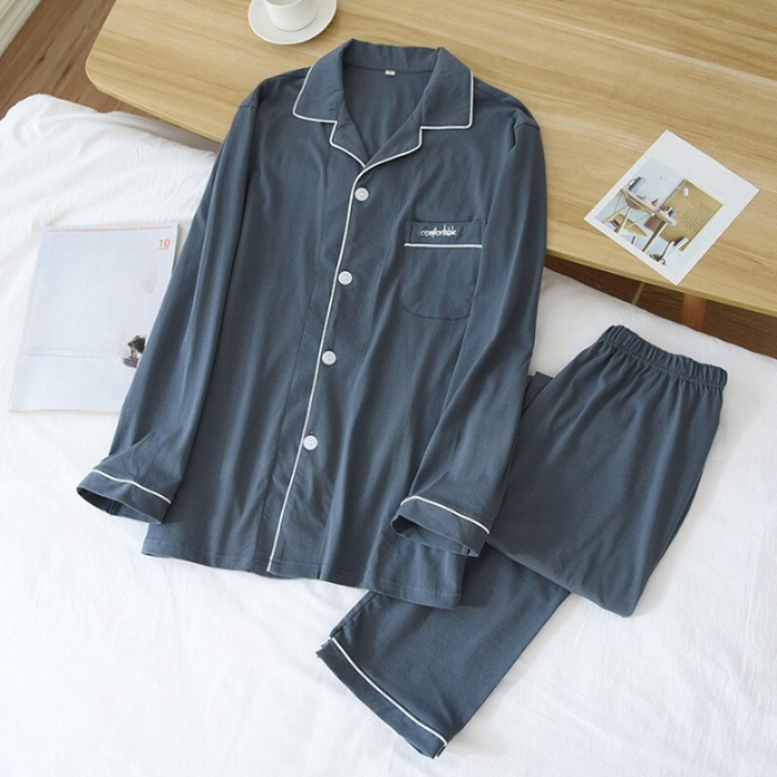 Long Sleeved Home Wear Pajama Set