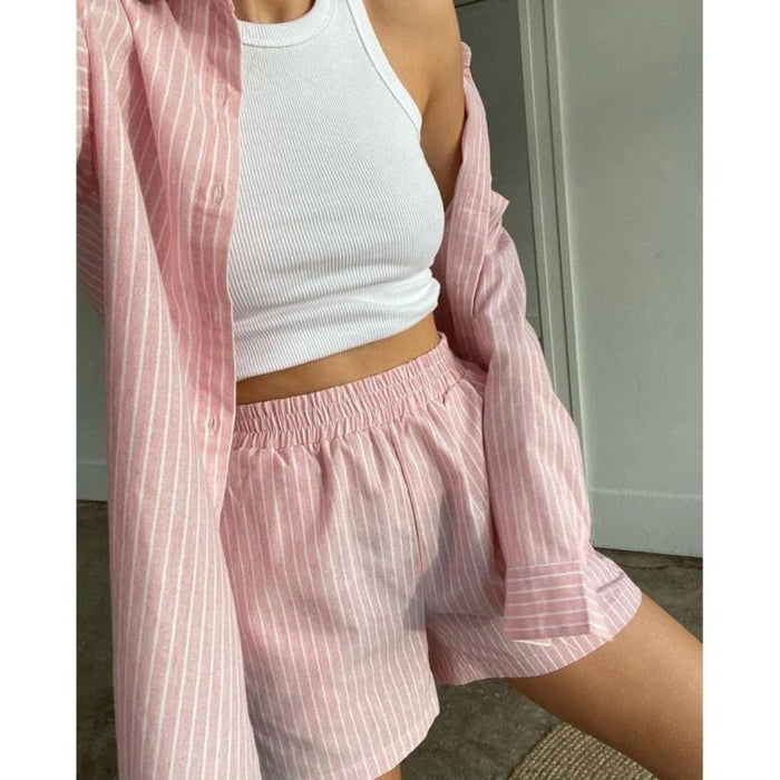 Women's Tops and Shorts Two Piece Set Pajamas