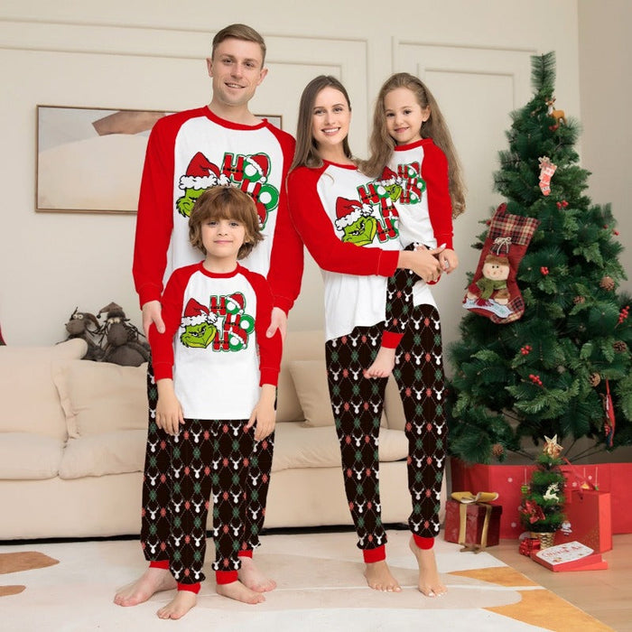 The Christmas Grinch Printed Family Matching Pajama Set