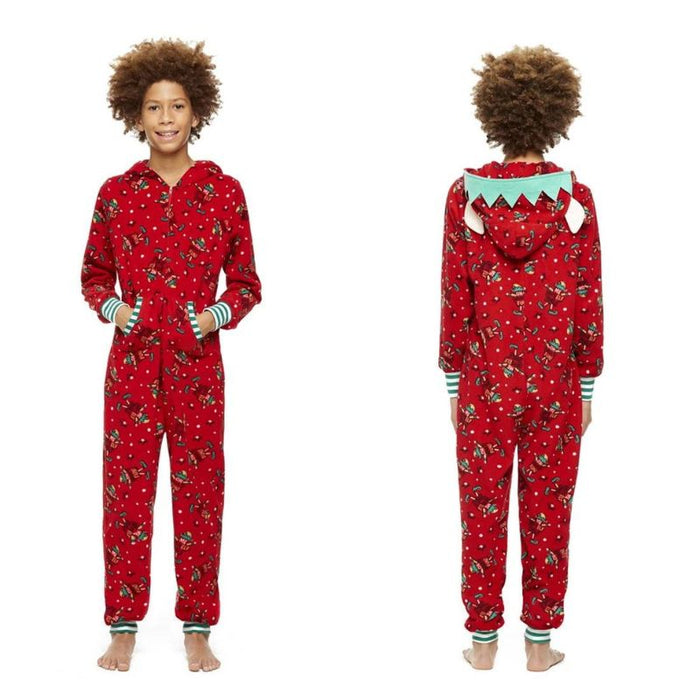 Xmas Themed Family Matching Pajamas Set