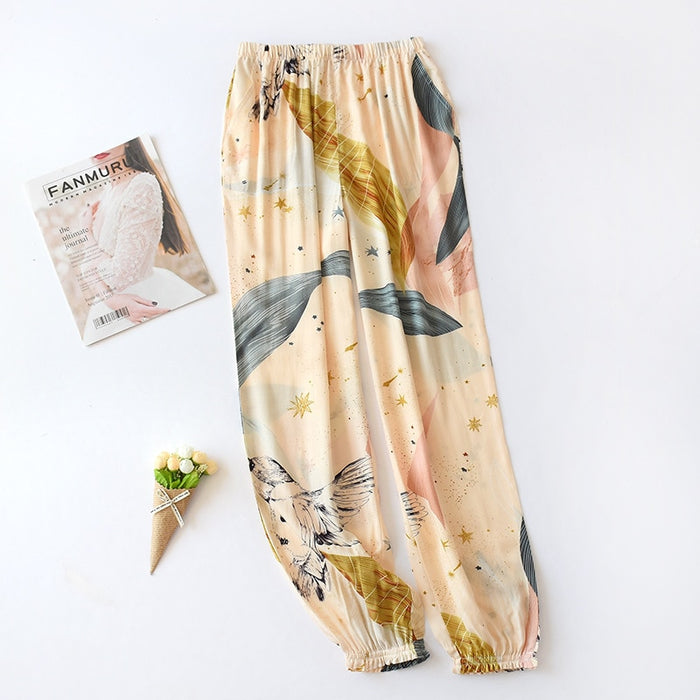 The Floral Print Long Pajama Pants Best Women's Sleepwear
