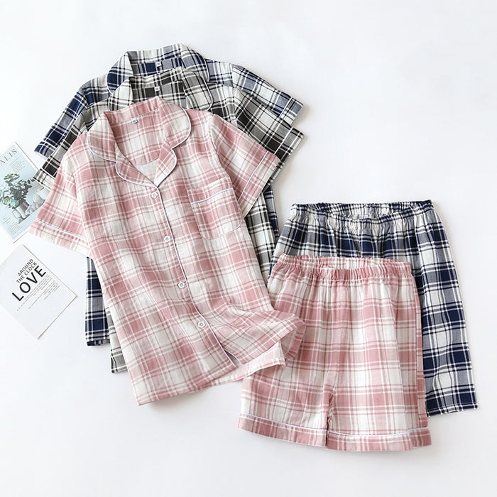 The Plaid Shorts Set Original Pajamas