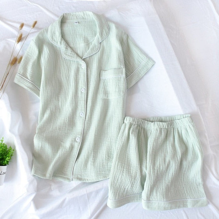 The Pastel Colors 2 Piece Pajama Set Cotton Sleepwear