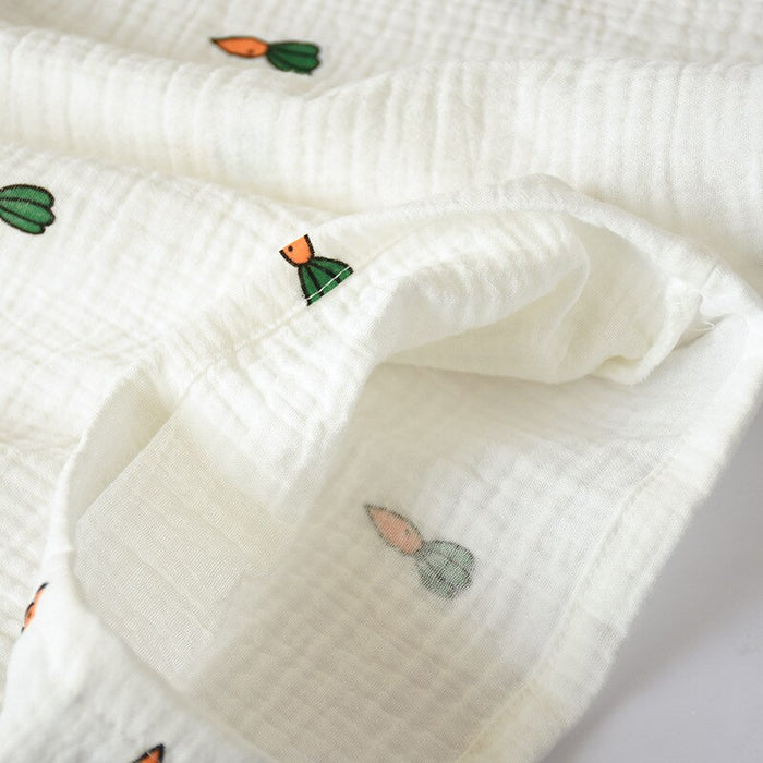 Carrot Print 2 Piece Sleepwear Shorts Set