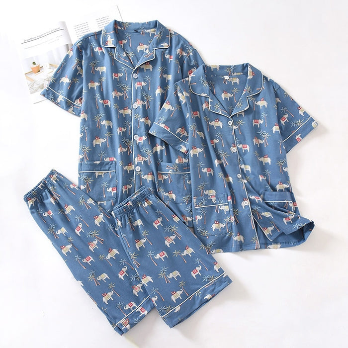 The Short Sleeved Thin Best Cotton Pajamas