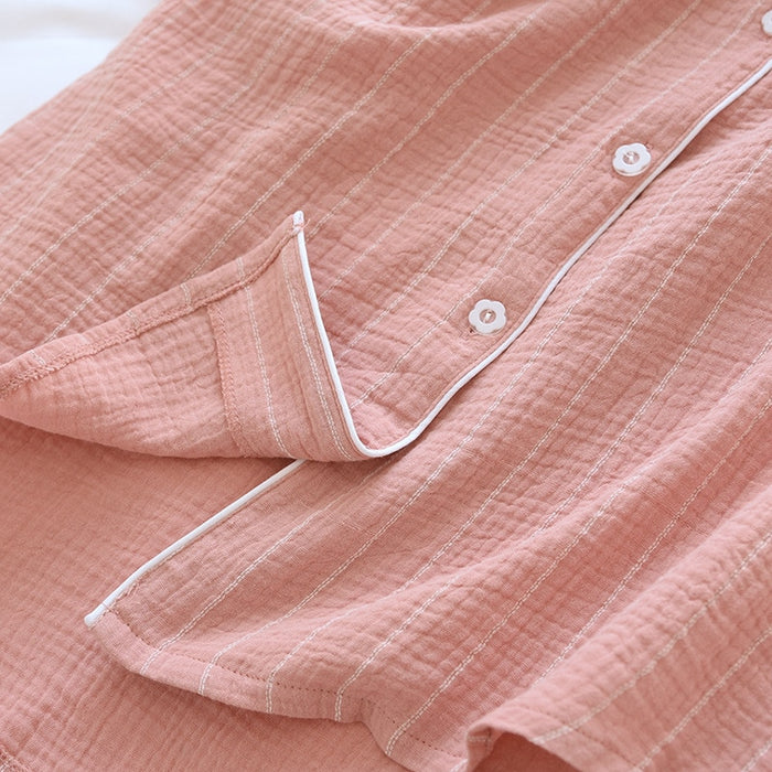 The Cotton Button-Up Solid Original Pajamas