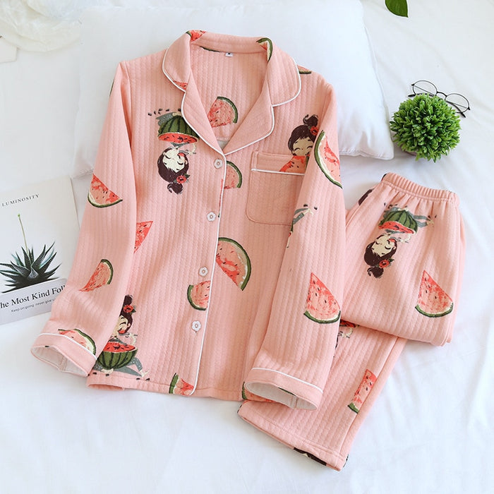 The Cute Cartoon Pajama Set Original Pajamas