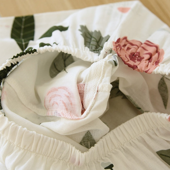 The White Rose Floral 2 Piece Sleepwear Set