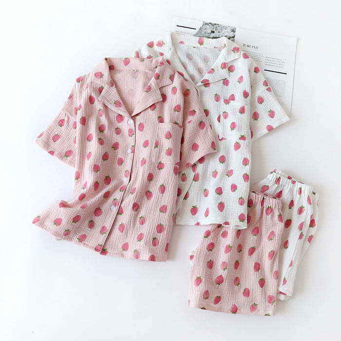 The Strawberry Shorts Set Original Pajamas