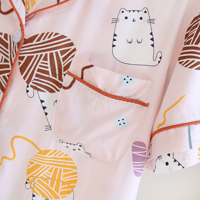 The Tropical Set Of Best Women's Sleepwear 3 Piece Pajama Set