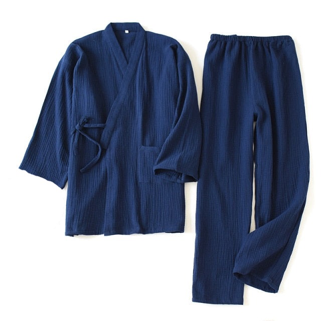 The Kimono Solid Original Pajamas 2 Piece Sleepwear