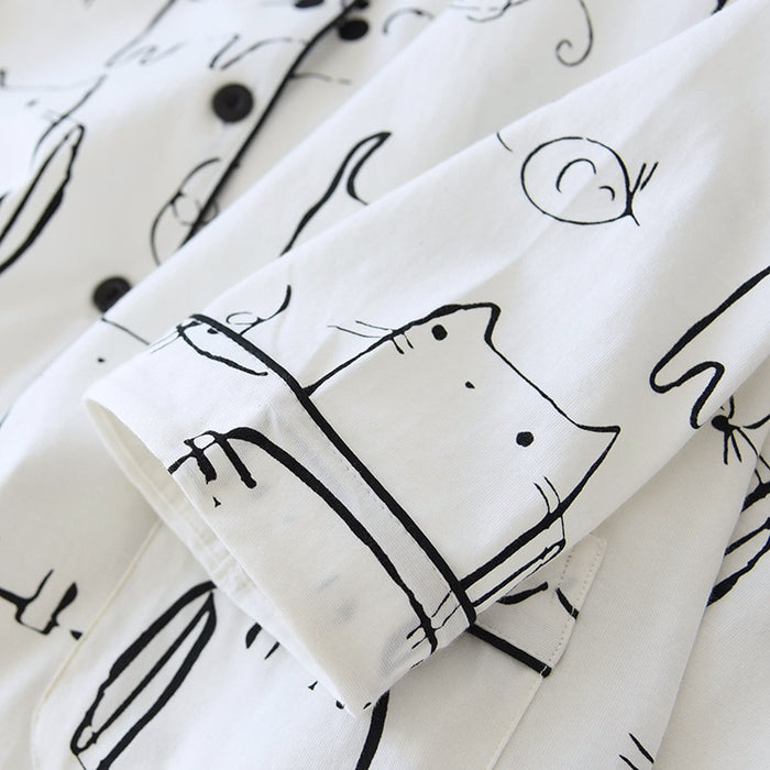 The Cat Printed Original Pajamas