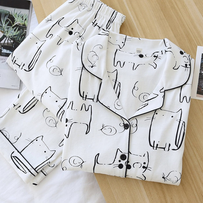 The Cat Printed Original Pajamas