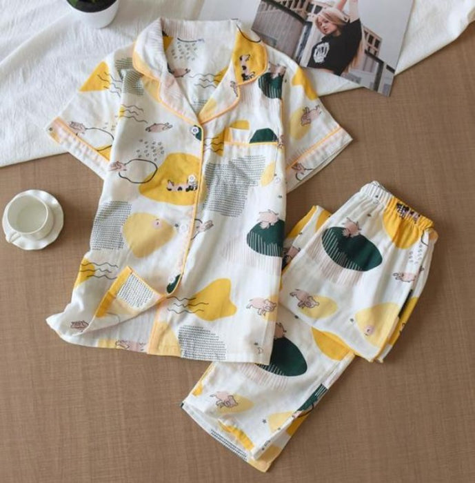 The Tropical Prints 2 Piece Sleepwear Original Pajamas