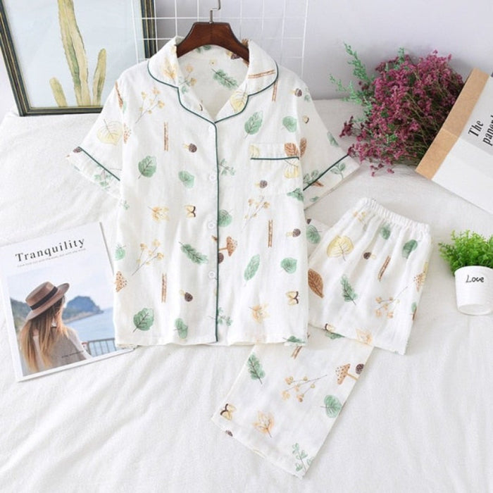 The Tropical Prints 2 Piece Sleepwear Original Pajamas