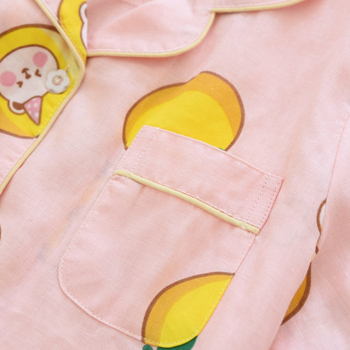 The Fresh Gauze Vibrant Female 3 Piece Original Pajamas