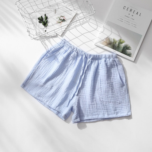 The Solid Cotton Pajama Shorts Original Pajamas