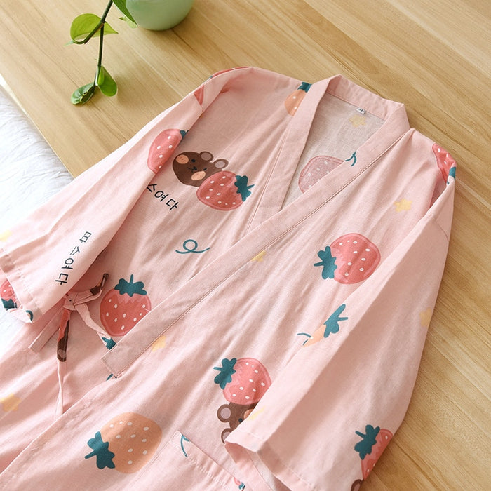 Three-Quarter Japanese Kimono Original Pajamas