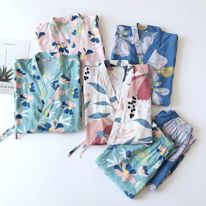 The Kimono Floral Original Pajamas