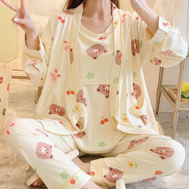 The Long Postpartum Affordable Pajama Sets Women