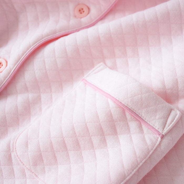 The Solid Cotton Knitted Pajama Set Original Pajamas