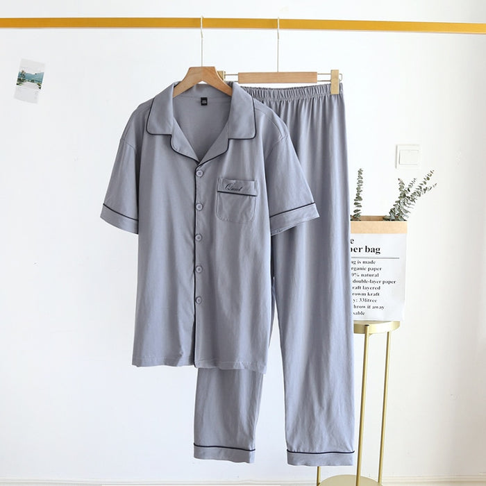 The Solid Half Sleeves Set Original Pajamas