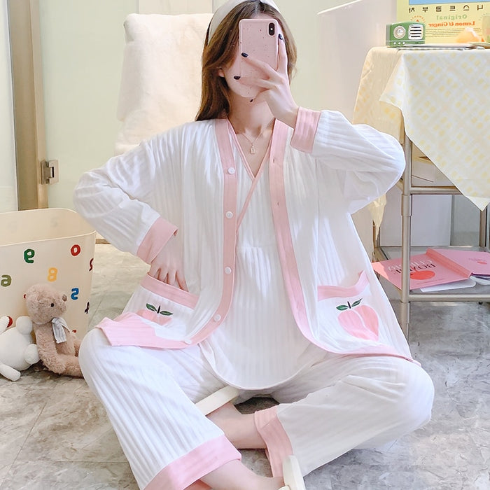 The Home Sleep Wear Vibrant 3 Piece Pajama