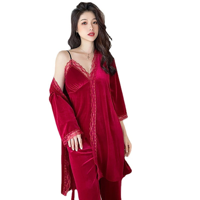 The Solid Strapped Pajama Set Breathable Pajamas Women