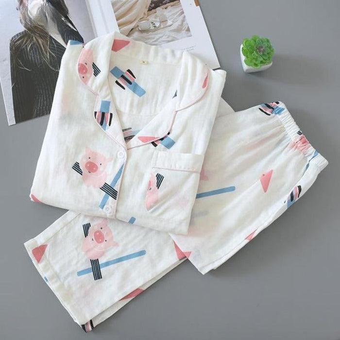 Autumn Long Sleeve Cotton Pajama Set — Original Pajamas