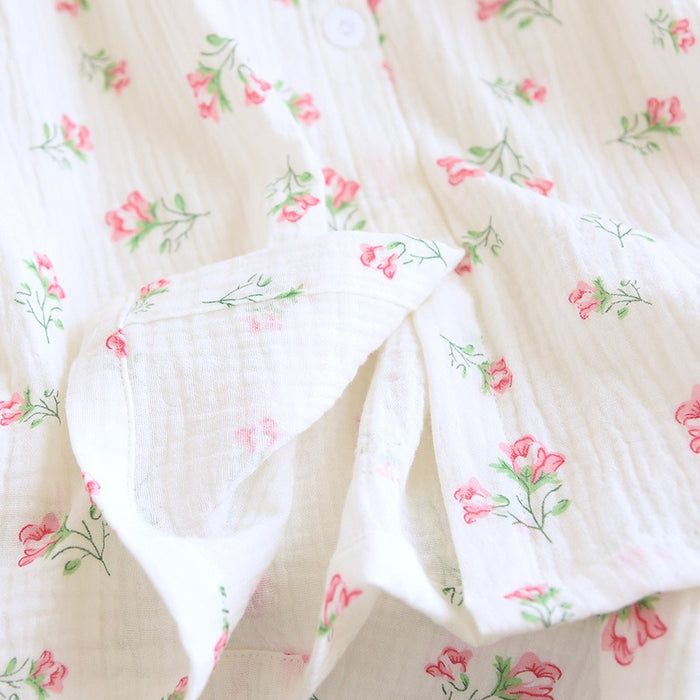 Women's Floral Shorts Sleeves 2-Piece Pajama set