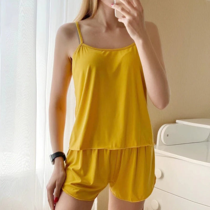 Women Top Suits With Shorts Nightwear